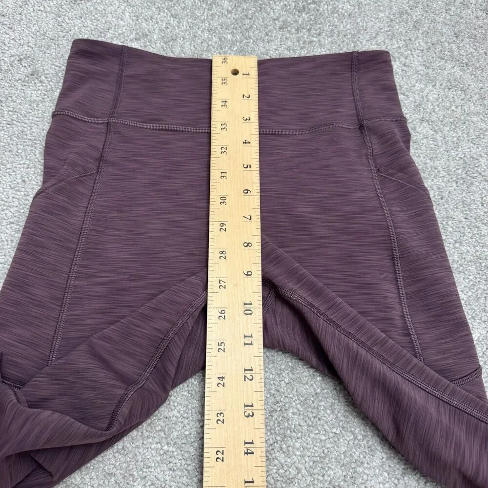 Lululemon Invigorate High Rise Compression Tight Leggings Womens 6 Purple W5QLS